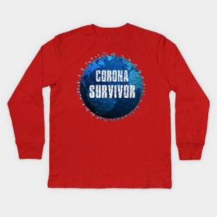 Corona - Survivor Kids Long Sleeve T-Shirt